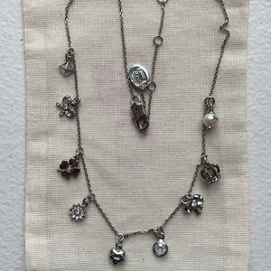 Juicy Couture Silver Charm Necklace